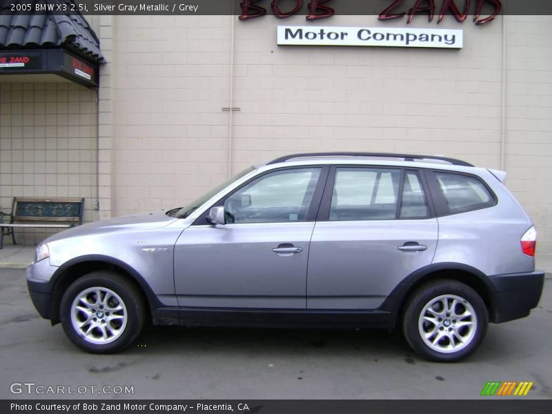 Silver Gray Metallic / Grey 2005 BMW X3 2.5i