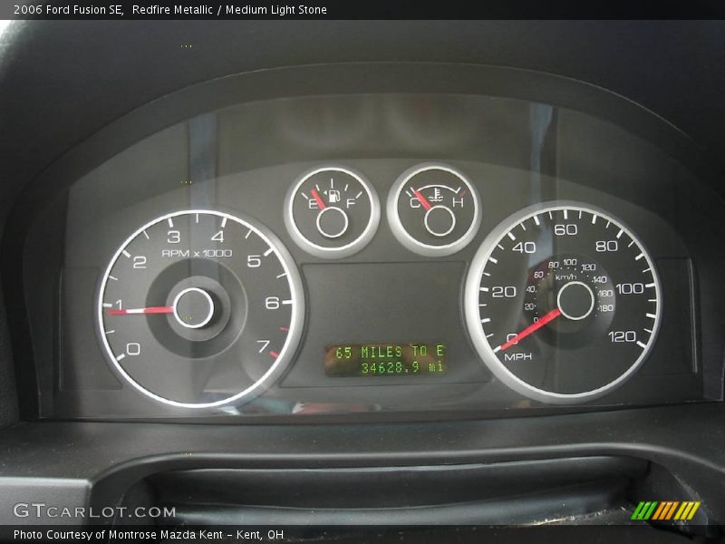 Redfire Metallic / Medium Light Stone 2006 Ford Fusion SE