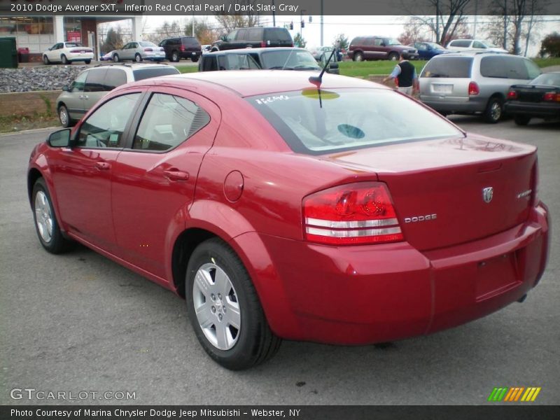 Inferno Red Crystal Pearl / Dark Slate Gray 2010 Dodge Avenger SXT