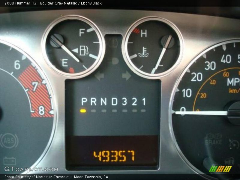 Boulder Gray Metallic / Ebony Black 2008 Hummer H3