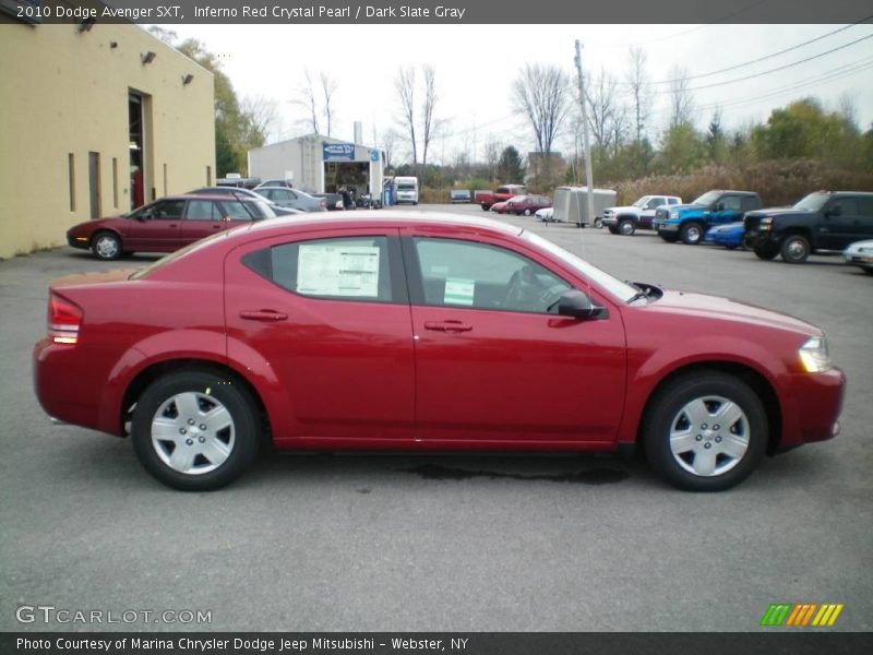 Inferno Red Crystal Pearl / Dark Slate Gray 2010 Dodge Avenger SXT