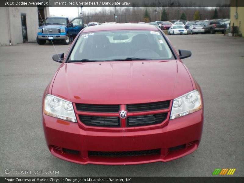Inferno Red Crystal Pearl / Dark Slate Gray 2010 Dodge Avenger SXT