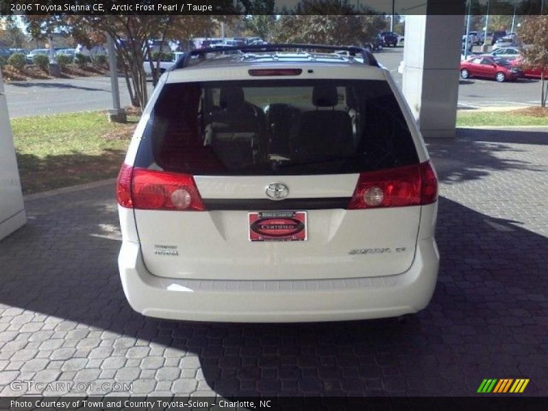 Arctic Frost Pearl / Taupe 2006 Toyota Sienna CE