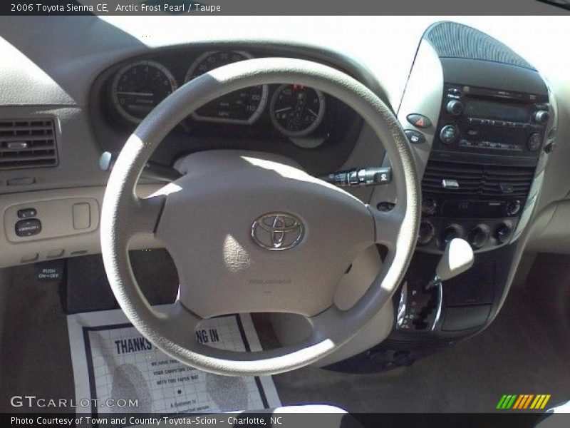 Arctic Frost Pearl / Taupe 2006 Toyota Sienna CE