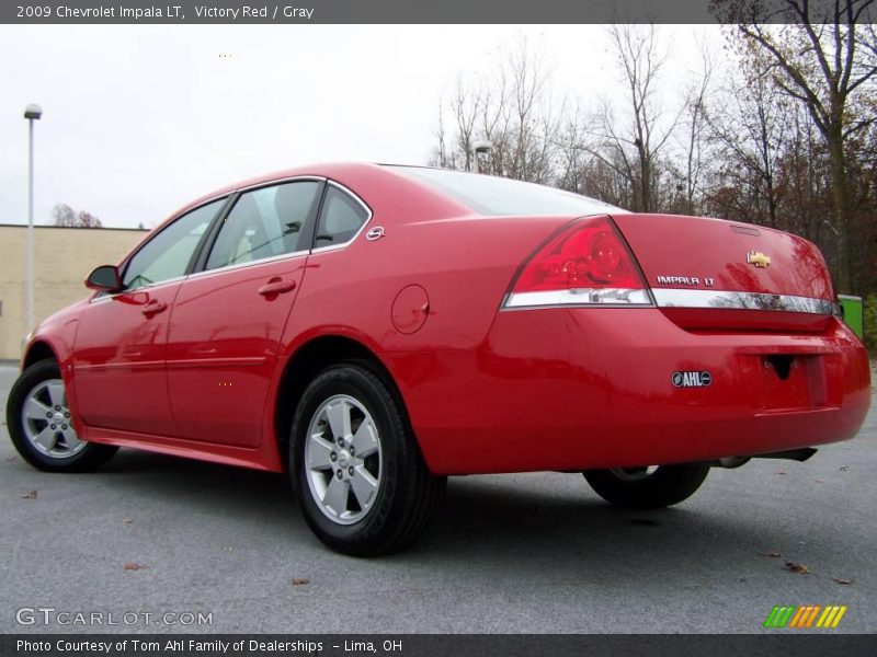 Victory Red / Gray 2009 Chevrolet Impala LT