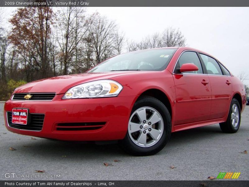Victory Red / Gray 2009 Chevrolet Impala LT