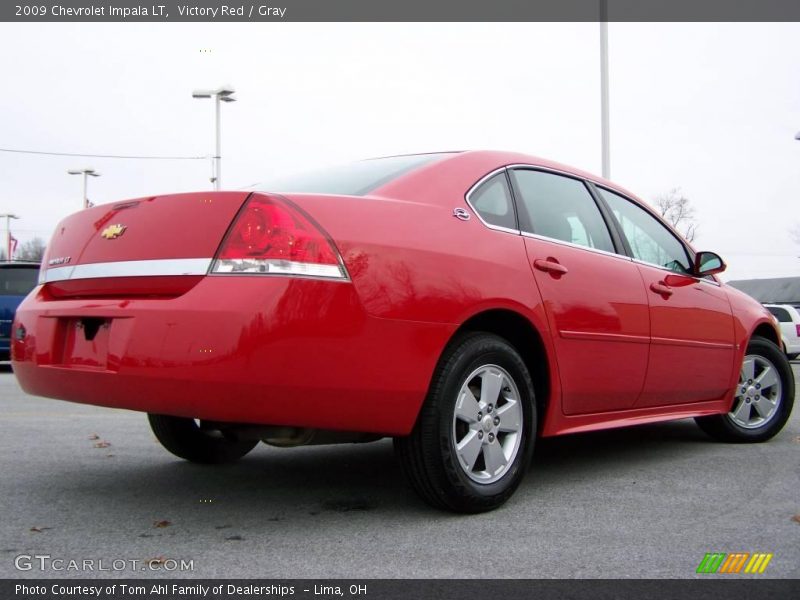 Victory Red / Gray 2009 Chevrolet Impala LT