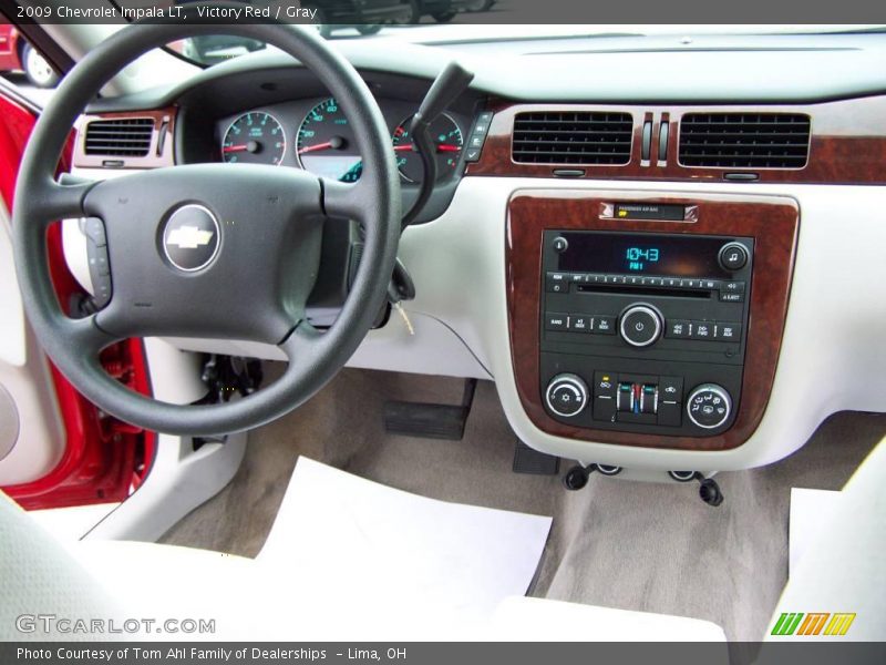 Victory Red / Gray 2009 Chevrolet Impala LT