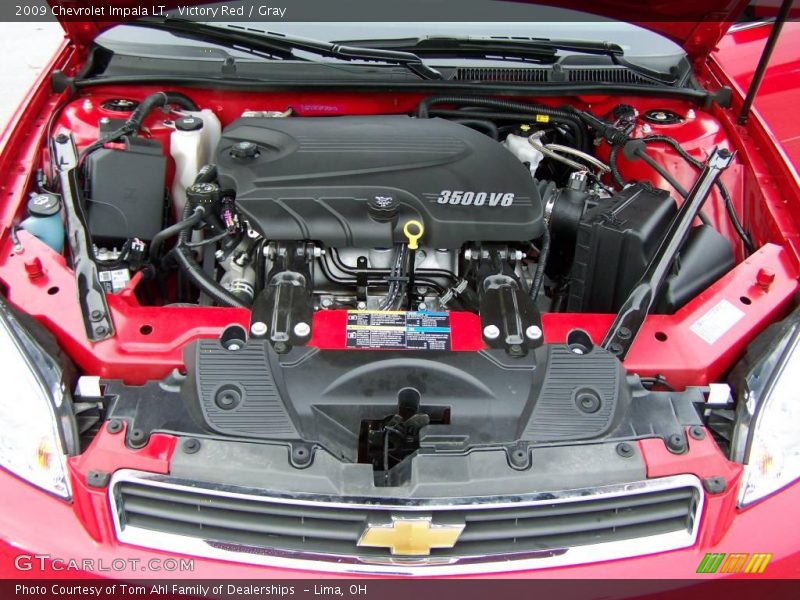 Victory Red / Gray 2009 Chevrolet Impala LT