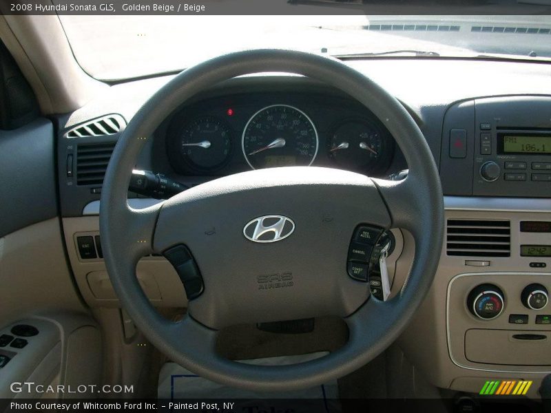Golden Beige / Beige 2008 Hyundai Sonata GLS