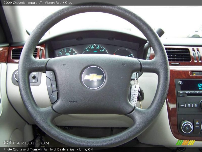 Victory Red / Gray 2009 Chevrolet Impala LT