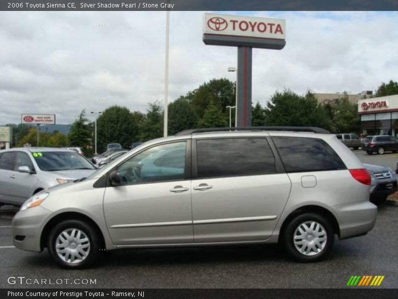 Silver Shadow Pearl / Stone Gray 2006 Toyota Sienna CE