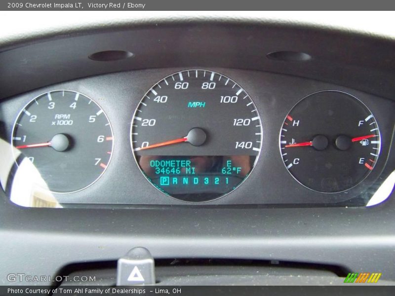 Victory Red / Ebony 2009 Chevrolet Impala LT