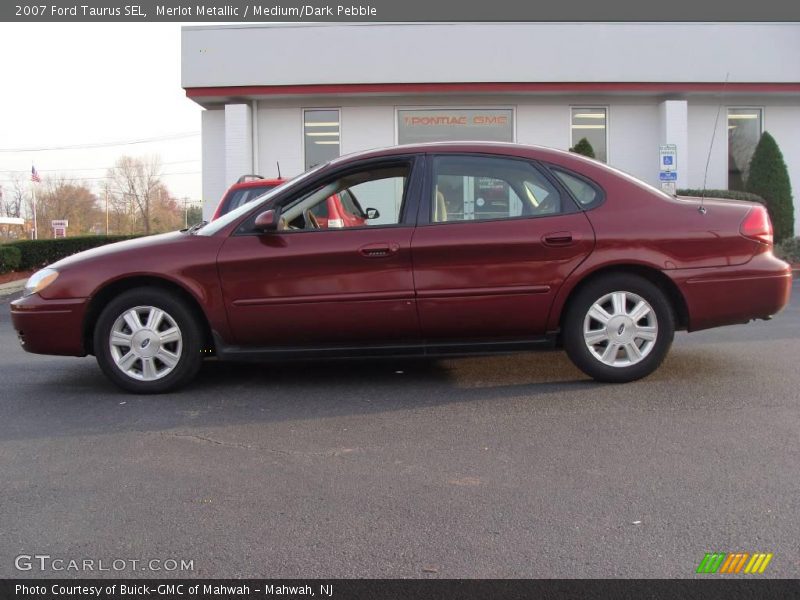 Merlot Metallic / Medium/Dark Pebble 2007 Ford Taurus SEL