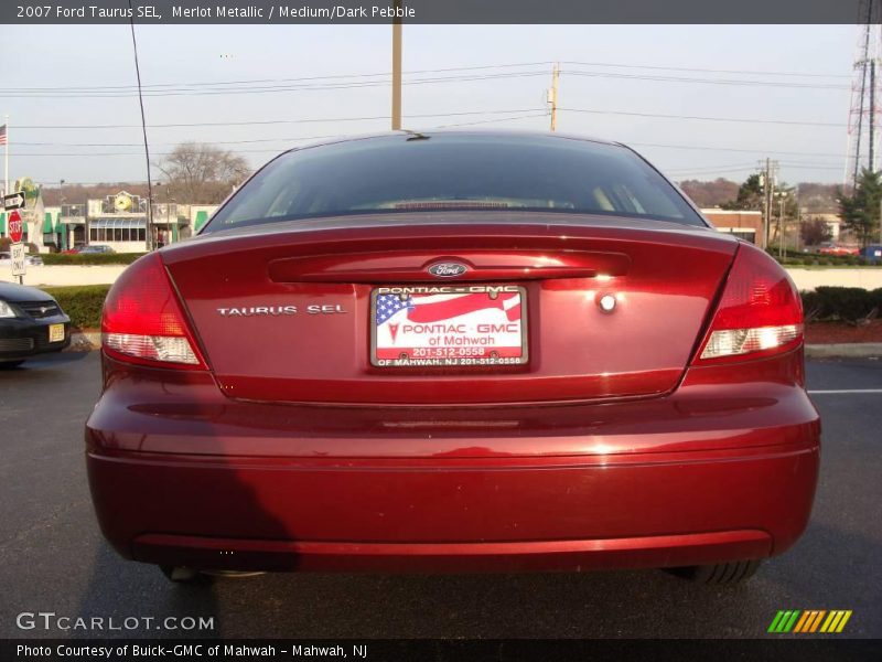 Merlot Metallic / Medium/Dark Pebble 2007 Ford Taurus SEL