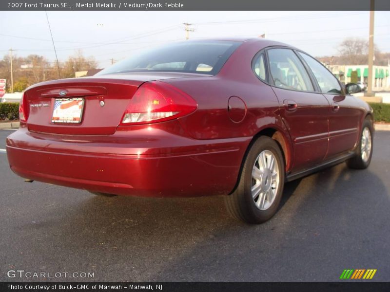 Merlot Metallic / Medium/Dark Pebble 2007 Ford Taurus SEL