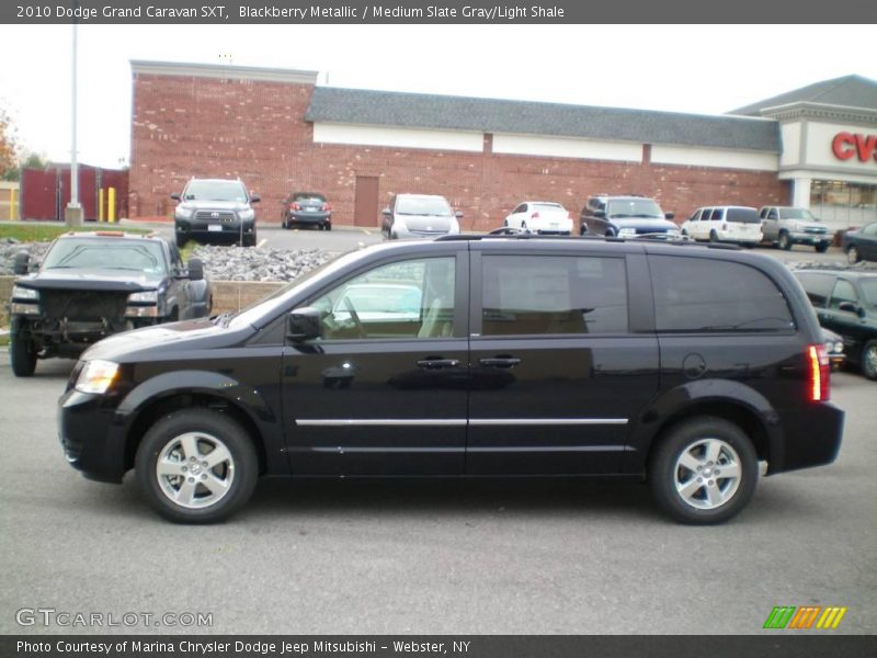 Blackberry Metallic / Medium Slate Gray/Light Shale 2010 Dodge Grand Caravan SXT