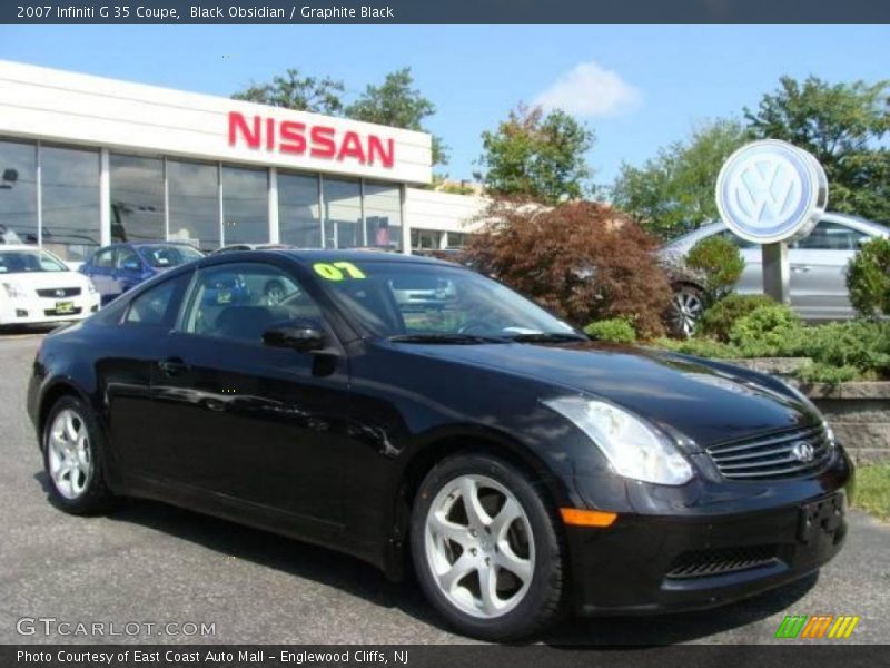 Black Obsidian / Graphite Black 2007 Infiniti G 35 Coupe