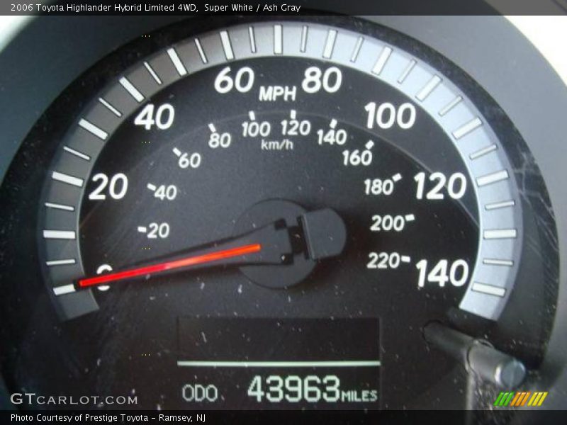 Super White / Ash Gray 2006 Toyota Highlander Hybrid Limited 4WD