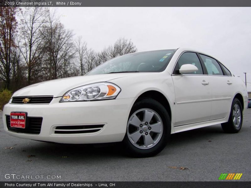 White / Ebony 2009 Chevrolet Impala LT