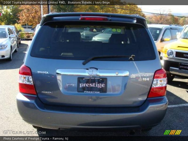 Bluestone Metallic / Ivory Beige 2006 Toyota Highlander Hybrid Limited 4WD