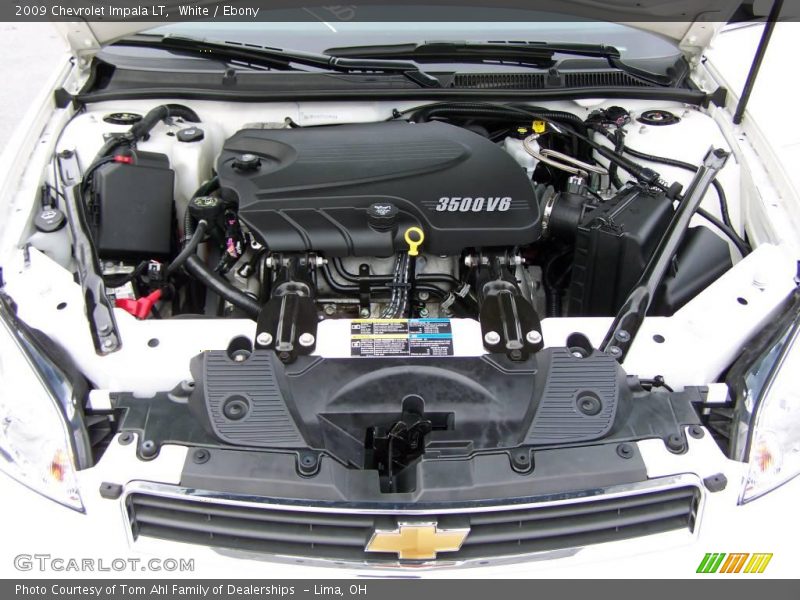 White / Ebony 2009 Chevrolet Impala LT