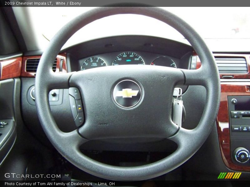 White / Ebony 2009 Chevrolet Impala LT