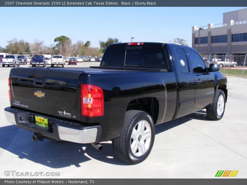 Black / Ebony Black 2007 Chevrolet Silverado 1500 LS Extended Cab Texas Edition