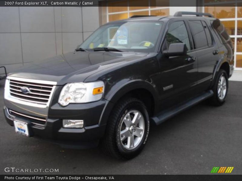 Carbon Metallic / Camel 2007 Ford Explorer XLT