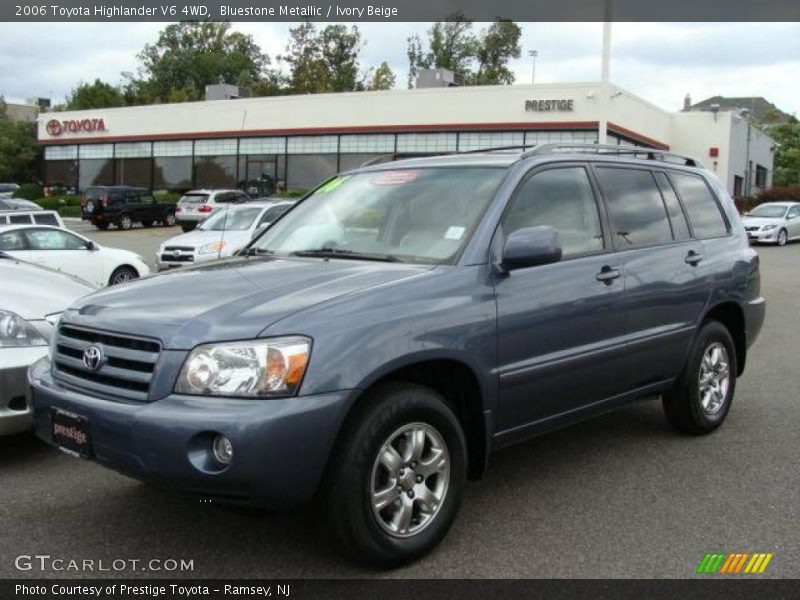 Bluestone Metallic / Ivory Beige 2006 Toyota Highlander V6 4WD