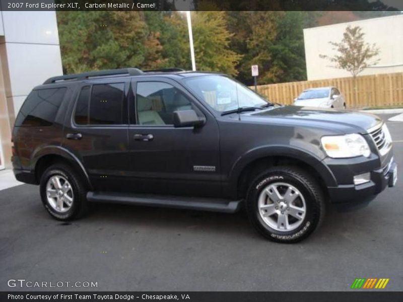 Carbon Metallic / Camel 2007 Ford Explorer XLT