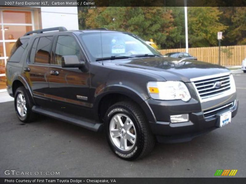 Carbon Metallic / Camel 2007 Ford Explorer XLT