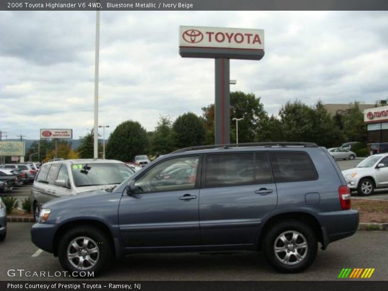 Bluestone Metallic / Ivory Beige 2006 Toyota Highlander V6 4WD