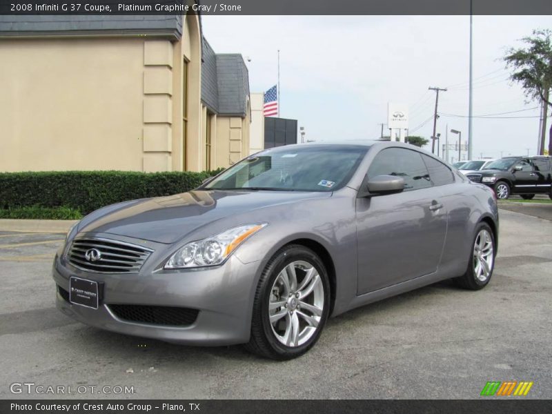 Platinum Graphite Gray / Stone 2008 Infiniti G 37 Coupe