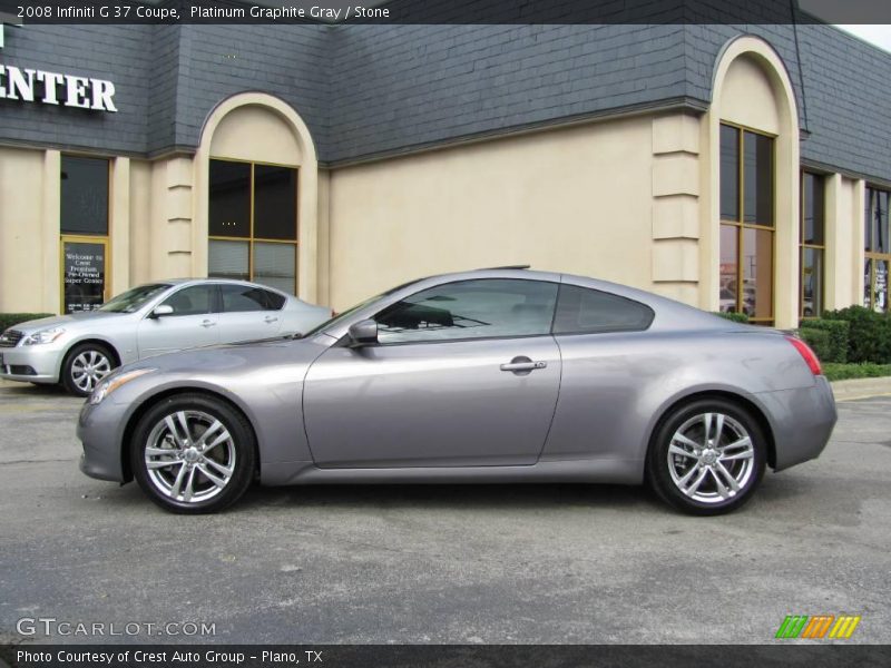 Platinum Graphite Gray / Stone 2008 Infiniti G 37 Coupe