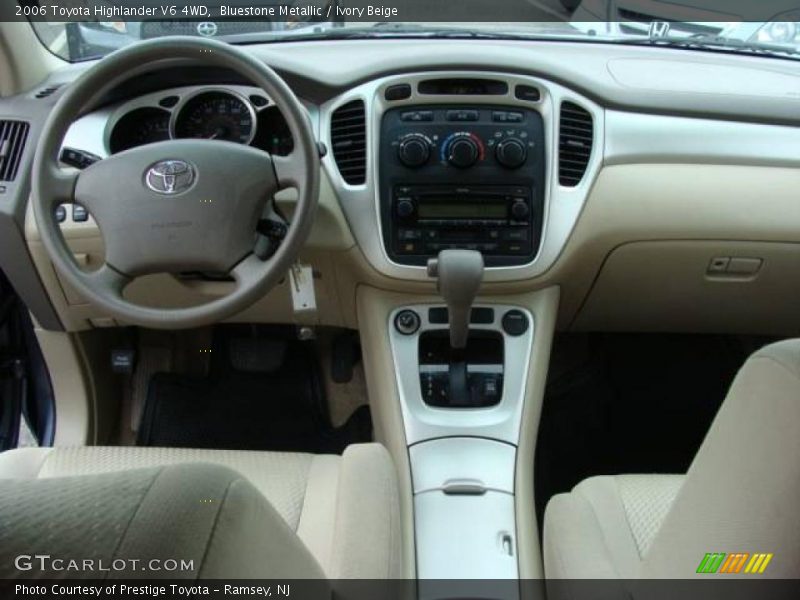 Bluestone Metallic / Ivory Beige 2006 Toyota Highlander V6 4WD