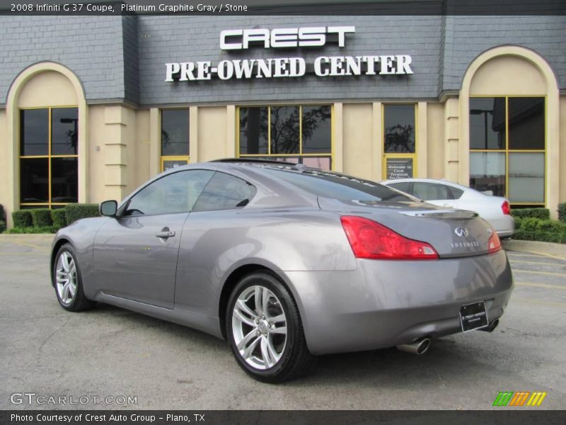 Platinum Graphite Gray / Stone 2008 Infiniti G 37 Coupe