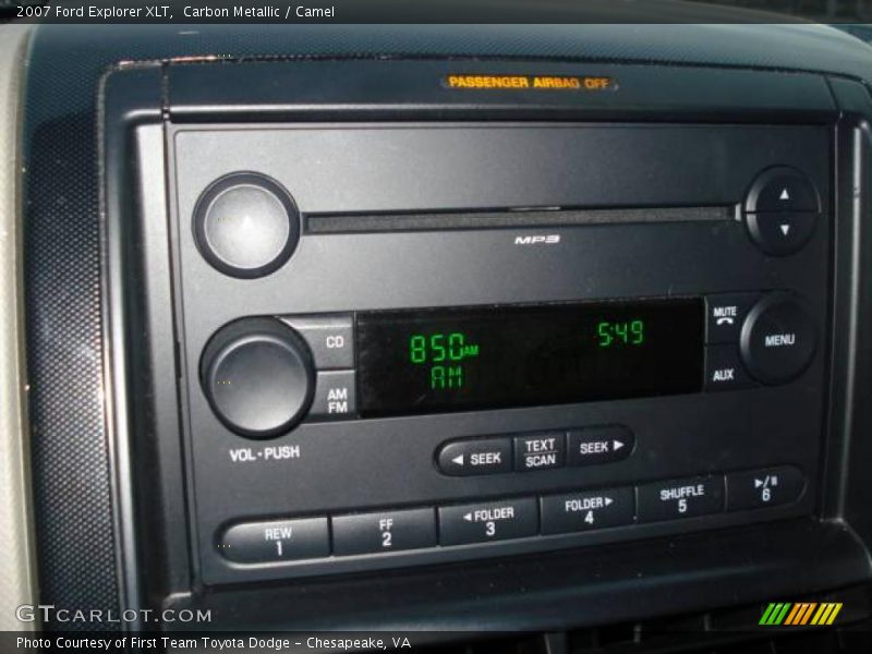 Carbon Metallic / Camel 2007 Ford Explorer XLT