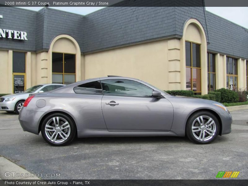 Platinum Graphite Gray / Stone 2008 Infiniti G 37 Coupe