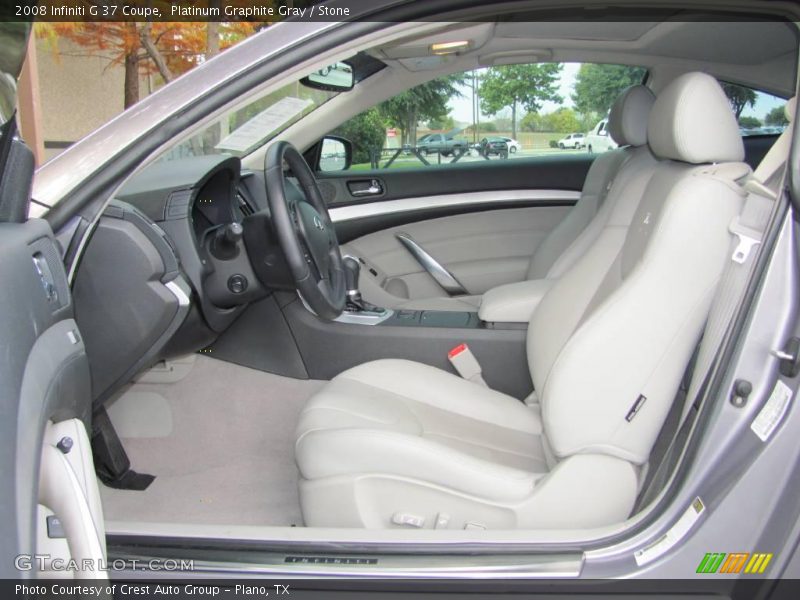Platinum Graphite Gray / Stone 2008 Infiniti G 37 Coupe