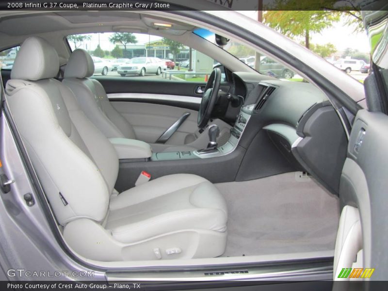 Platinum Graphite Gray / Stone 2008 Infiniti G 37 Coupe
