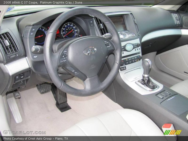 Platinum Graphite Gray / Stone 2008 Infiniti G 37 Coupe