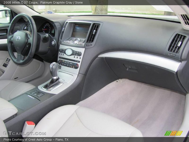 Platinum Graphite Gray / Stone 2008 Infiniti G 37 Coupe