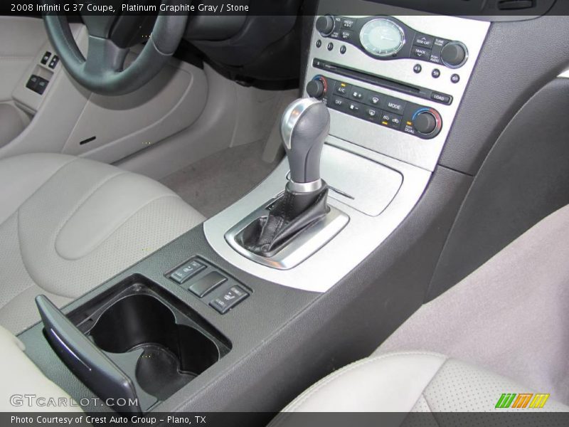 Platinum Graphite Gray / Stone 2008 Infiniti G 37 Coupe