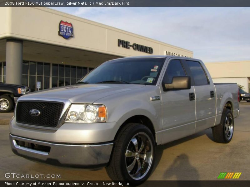 Silver Metallic / Medium/Dark Flint 2008 Ford F150 XLT SuperCrew
