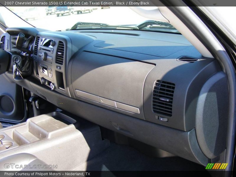 Black / Ebony Black 2007 Chevrolet Silverado 1500 LS Extended Cab Texas Edition