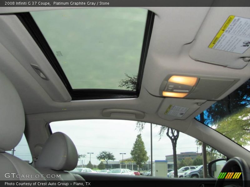 Platinum Graphite Gray / Stone 2008 Infiniti G 37 Coupe