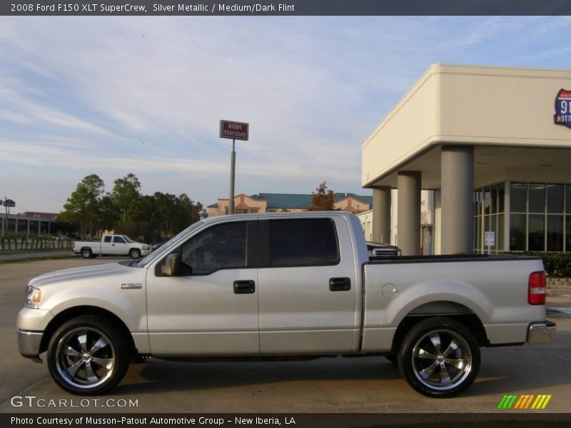 Silver Metallic / Medium/Dark Flint 2008 Ford F150 XLT SuperCrew