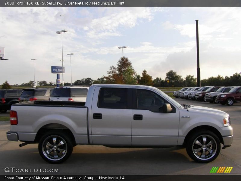 Silver Metallic / Medium/Dark Flint 2008 Ford F150 XLT SuperCrew
