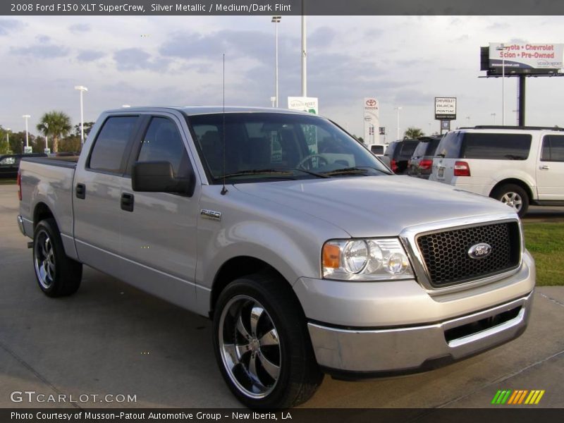 Silver Metallic / Medium/Dark Flint 2008 Ford F150 XLT SuperCrew